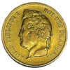 Moneda de 12.9 g Oro 40 Francos Louis Philippe I . Año 1833