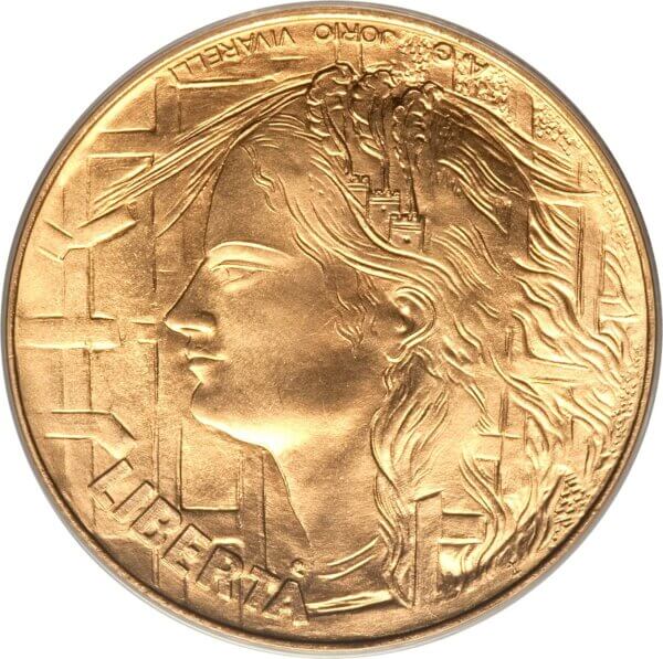 Moneda de oro 30 gramos 10 Scudi Republica de San Marino 1978