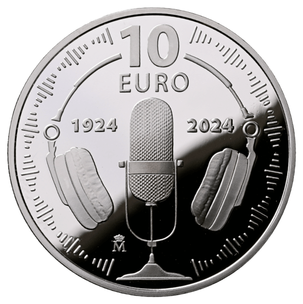 Moneda plata 27 gramos 10 Euros Centenario de la Radio España
