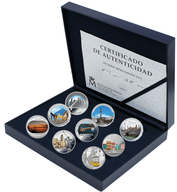 Colección Monedas Plata Capitales Iberoamericanas 2024