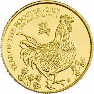 Moneda 1 Onza oro /100 DOLARES LUNAR GALLO 2017 / LUNAR II ROOSTER 2017 Australia