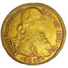 Moneda oro 8 Escudos 27 gramo FERNANDO VII Año 1819 NUEVO REINO