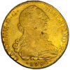 Moneda oro 8 Escudos 27 gramo CARLOS IIII Año 1798 SANTIAGO