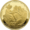 Moneda 27 g Oro Juan Carlos 400 Triunfo de Baco Año 2024