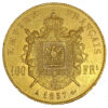 Moneda Oro 100 Francos Francia. Napoleon III 1857