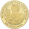 Moneda Oro 250 Dolares 1991 ISLAS BAHAMAS DESCUBRIMIENTO DEL NUEVO MUNDO