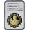 Moneda Oro 250 Dolares 1991  ISLAS BAHAMAS DESCUBRIMIENTO DEL NUEVO MUNDO CERTIFICADO NGC