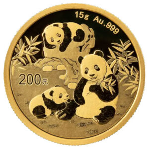 Moneda Oro Panda Chino 200 Yuanes 15 gramos de oro 2025
