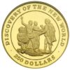 Moneda Oro 250 Dolares 1992 ISLAS BAHAMAS DESCUBRIMIENTO DEL NUEVO MUNDO