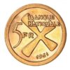 5 Francos. Francia. 13.33 Gr. Oro. KATANGA