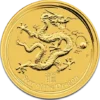 Moneda de 1 Oz Oro Año del Dragon Australia . 31.10 gramos Año 2012