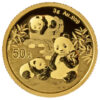 Moneda Oro Panda Chino 50 Yuanes 3 gramos de oro 2025