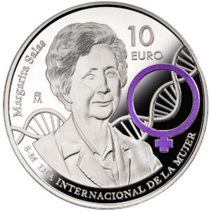 Moneda Plata 27 gramos 10 EUROS 8 REALES MARGARITA SALAS 2024