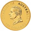Moneda de Oro 1 Oz 100 Dolares CISNE Australia de 31.10 gramos Año 2024