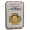 Moneda Oro 10.000 bolivares Libertador Simon Bolivar AÑO 1887 Venezuela CERTIFICADO NGC