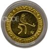 Moneda de Oro 3.37 gr 10.000 Pesetas 999 LEI España 1990 "Olimpiadas Barcelona Hockey 1992" - Imagen 3
