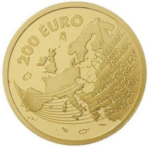 Moneda de 13,50gr Oro 200 EUROS Europa Año 2004
