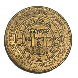 Moneda de Oro 100 Soles República del Peru Varios años Cuatricentenario