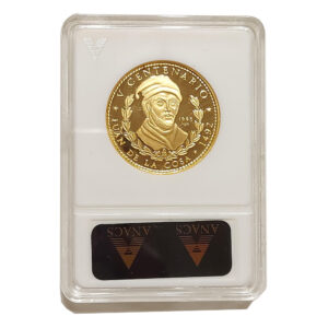 Moneda de Oro 15.55 gramos 50 Pesos Cuba Juan de la Cosa1492