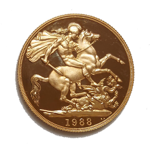 Moneda de 15.98 g Oro Soberano 1988