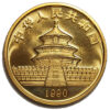 Moneda de oro Panda Chino 1 Onza 31.10 g de oro 100 yuanes Año 1990