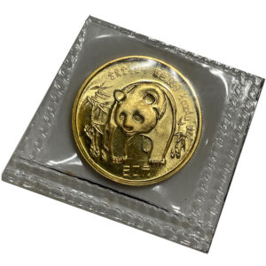 Moneda 15.55 g de oro Panda Chino 1986