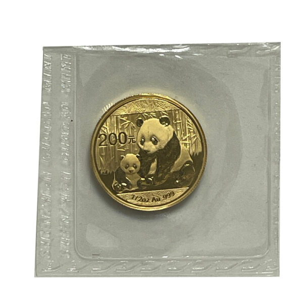 Moneda 15.55 g de oro Panda Chino 2012