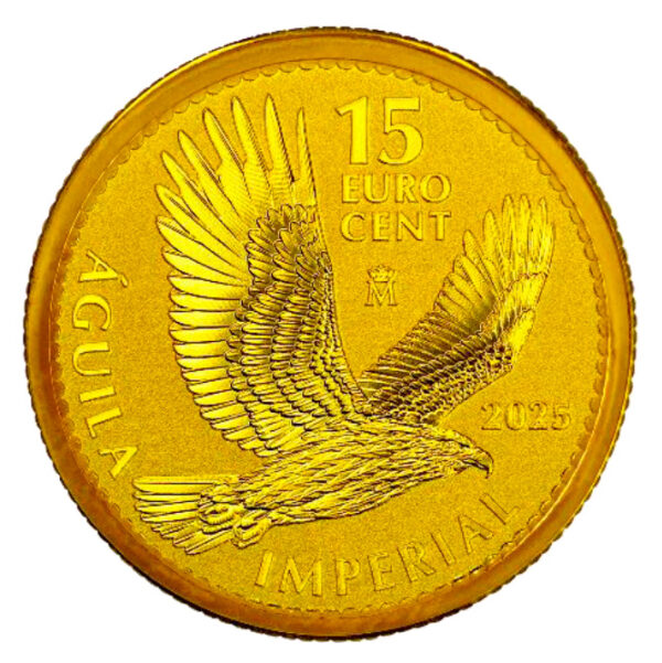 Moneda 1/10 Onza 3,111 Gramos oro ÁGUILA IMPERIAL 0.15 Euros Año 2025 España