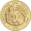 Moneda 1/4 Onza Oro 7.77 gramos 100 Libras Gran bretaña 2025 Series Queen’s Beasts QUEENS PANTHER INGLATERRA