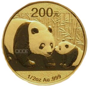 Moneda de oro Panda 1/2 onza 999 China 2011