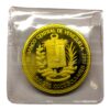 Moneda oro 10.000 bolívares Libertador Simón Bolívar 1 onza 31.10gr LEI 900 1987