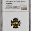 Colección completa de 13 monedas de oro 40,77 gr 10 pesos 2000 Rep. Dominicana 9999 con CERTIFICADO NGC "Iglesias Coloniales" - Imagen 8