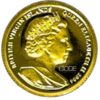 Moneda de oro 1.24gr 999 Islas Vírgenes Britanicas 2004 10 dolares Quinto Centenario Hernando Pizarro