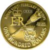 Moneda de oro 7,03gr 900 Bermudas 1975 100 dólares Serie Visita Real 