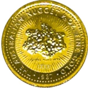 Moneda de oro 3.135gr 999 Australia 1987 15 dolares La pepita de oro australiana