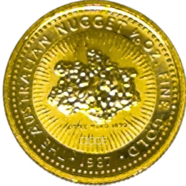 Moneda de oro 3.135gr 999 Australia 1987 15 dolares La pepita de oro australiana