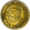Moneda de oro Pueblos Unidos Americanos Colombia 1/2 peso 1.15gr 0,900 1863 - Imagen 3