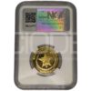 Moneda de oro 15.55gr 0.999 Rep. Cuba Certificado NGC 1988 50 pesos cubanos Marcha hacia la libertad