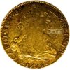 Moneda de oro 8 Escudos 1789 Carlos IV 27gr CECA Mexico Catalogacion de archivo N27
