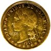 Moneda de oro 20 pesos 1871 Estados Unidos de Colombia 32.258gr Bogota LEI 900 Catalogacion de archivo N14