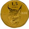 Moneda de oro 31,1gr 1,5Euros 2021 Felipe VI España LEI 999 "Lince Ibérico" Certificado NCV - Imagen 3