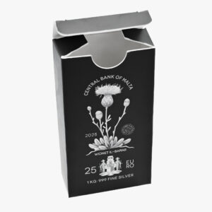 Lingote de Plata 1000 grs. MALTA Año 2025 Marca SEMPSA