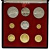 Serie de monedas de oro y plata Rep. Haití 1973 "Juego Conmemorativo 9 Monedas" - Imagen 2