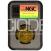 Moneda de Oro 23,41 50 Soles 1951 Rep. de Perú LEI 900 CERTIFICADO NGC MS 64 - Imagen 2