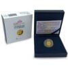 Moneda de oro 6,75gr 100 Euros 2018 España LEI 999 "150 años de la desaparición de los 2 escudos" - Imagen 3