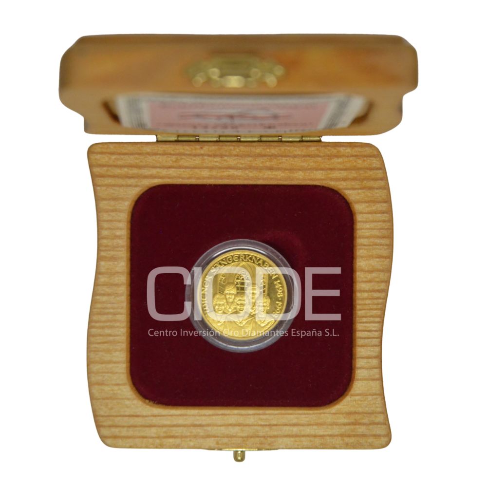 Moneda oro 8,11 gr 500 Schilling 1998 Austria LEI 995 "Niños cantores de Viena" - Imagen 3