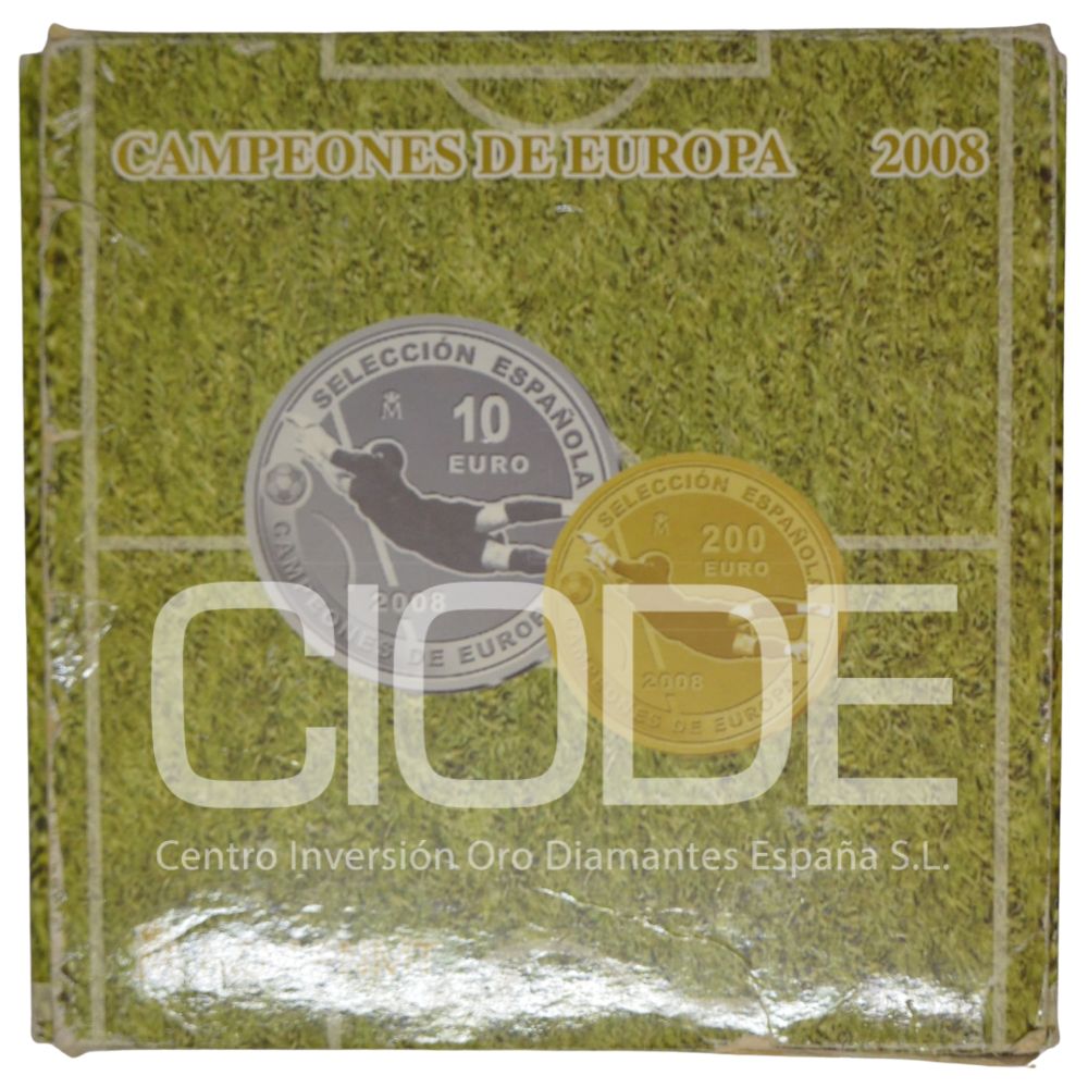 Serie de monedas de oro y plata de 13,5 gr y 27 gr 2008 España LEI 999 FNMT "Campeones de Europa 2008" - Imagen 6