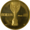 Medalla de oro 17,5gr 1970 México LEI 900 "Copa Jules Rimet" - Imagen 3