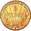 Moneda de oro 8,49 gr 5 Pesos 1930 Uruguay LEI 900 "Centenario Constitucion 1830" - Imagen 5