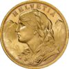 Moneda de oro 6,45 gr 20 Francos Vreneli VARIOS AÑOS Suiza LEI 900 "22 Estrellas" Certificado PCGS - Imagen 3